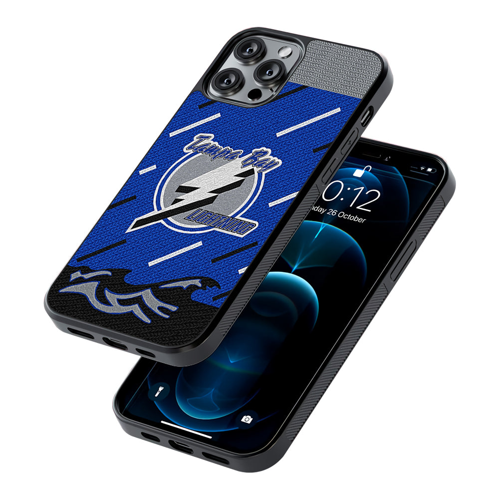 Tampa Bay Lightning Pattern 2D Rubber Phone Case