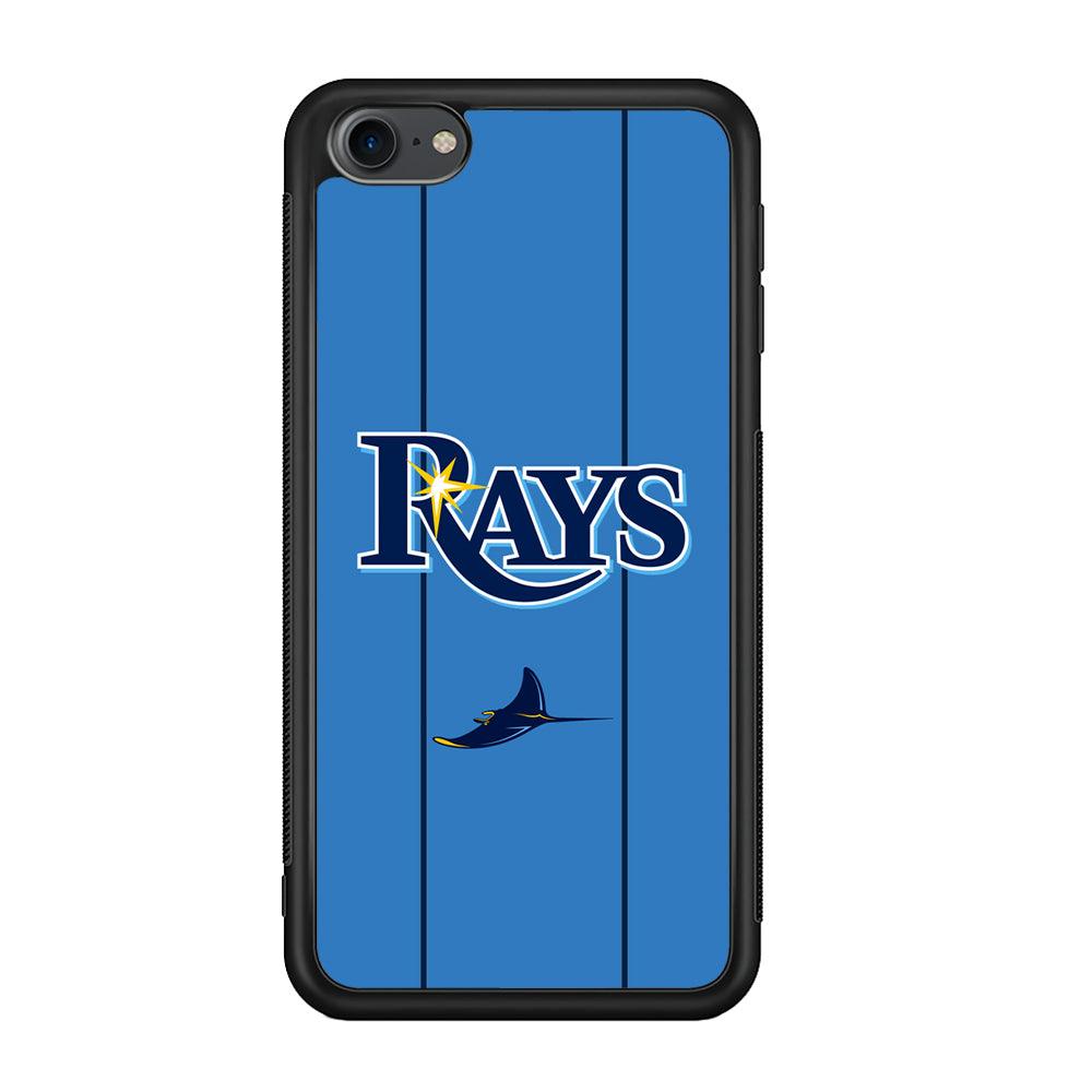 Tampa Bay Rays Jersey Adaptation iPod Touch 6 Case-Rubber Black (2D Case)-Oxvistore