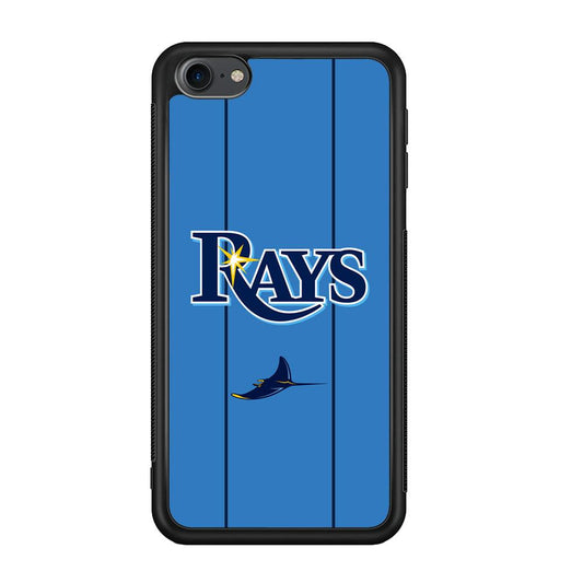 Tampa Bay Rays Jersey Adaptation iPod Touch 6 Case-Rubber Black (2D Case)-Oxvistore