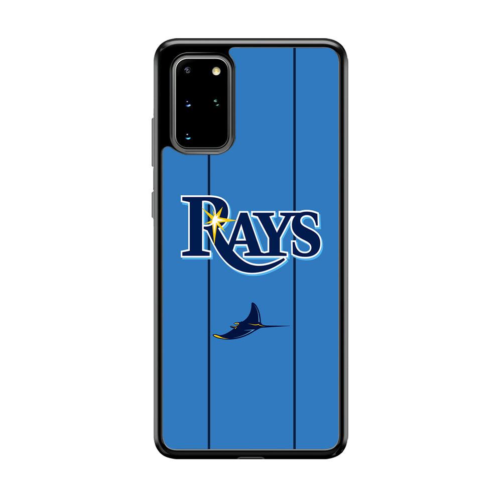 Tampa Bay Rays Jersey Adaptation Samsung Galaxy S20 Plus Case-Rubber Black (2D Case)-Oxvistore