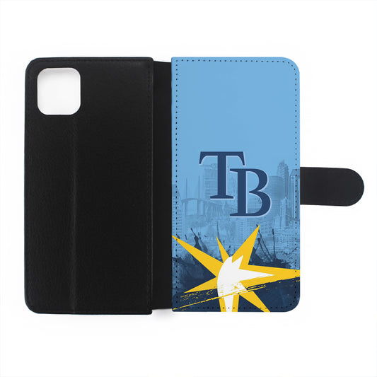 Tampa Bay Rays Logo Flip Wallet Phone Case