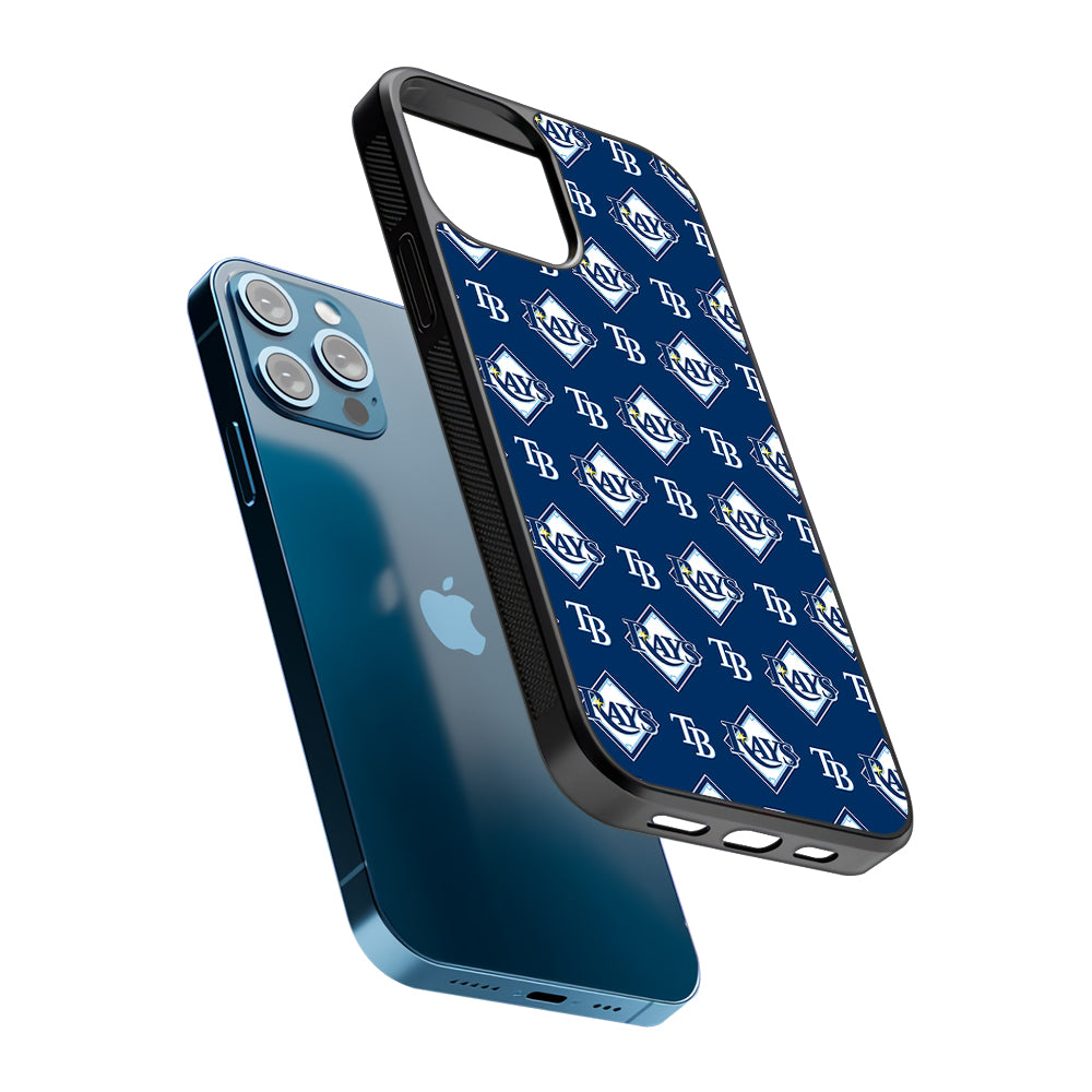 Tampa Bay Rays Pattern 2D Rubber Phone Case