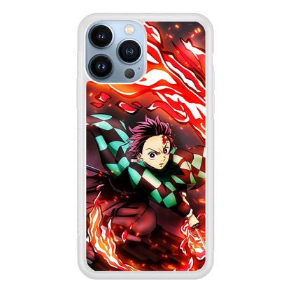 Tanjiro Kamado Demon Slayer Anime 2D Rubber Phone Case