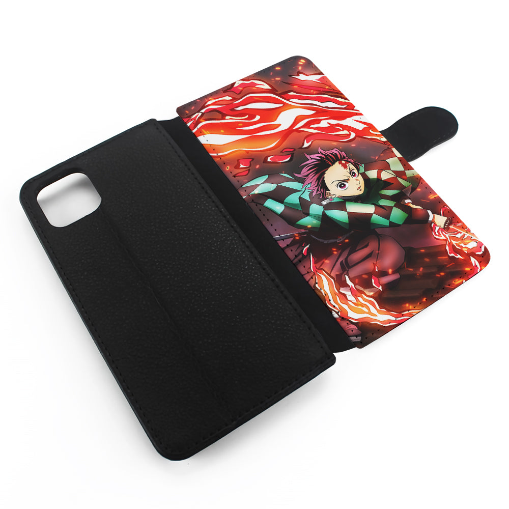 Tanjiro Kamado Demon Slayer Anime Flip Wallet Phone Case