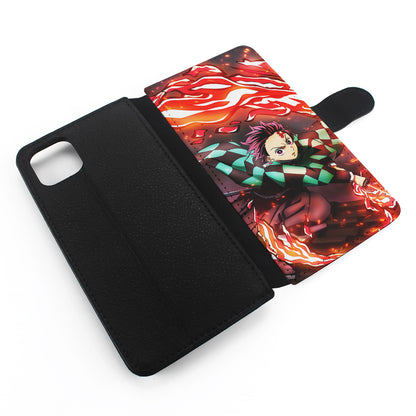 Tanjiro Kamado Demon Slayer Anime Flip Wallet Phone Case