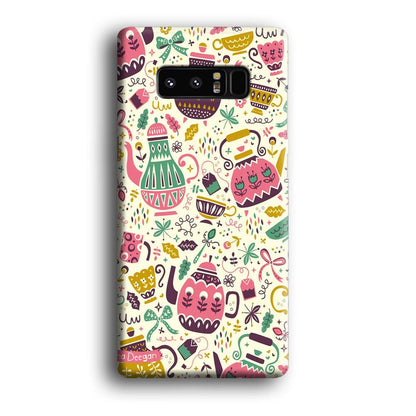 Tea Time with Big Kettles Samsung Galaxy Note 8 Case-Oxvistore