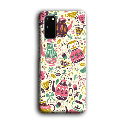 Tea Time with Big Kettles Samsung Galaxy S20 Case-Oxvistore