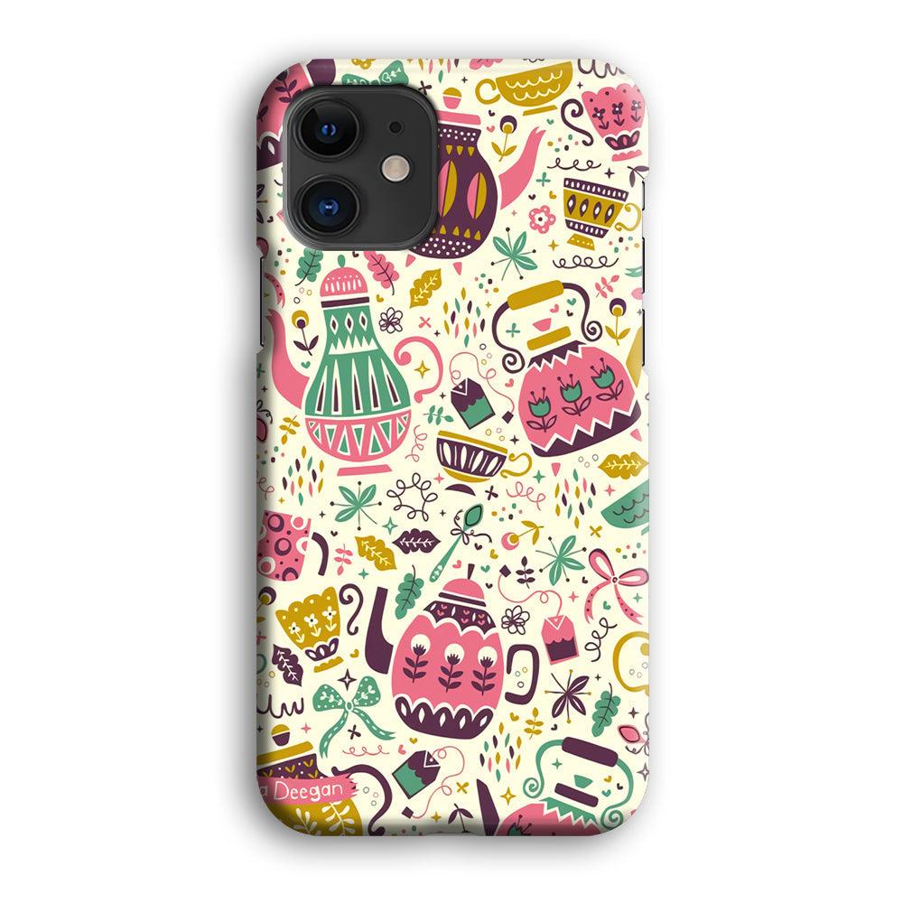 Tea Time with Big Kettles iPhone 12 Case-Oxvistore