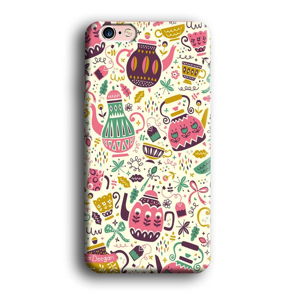 Tea Time with Big Kettles iPhone 6 | 6s Case-Oxvistore