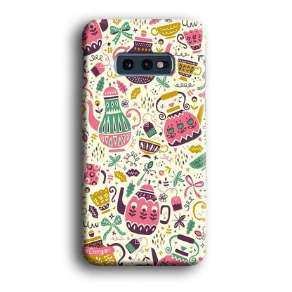 Tea Time with Big Kettles Samsung Galaxy S10E Case-Oxvistore