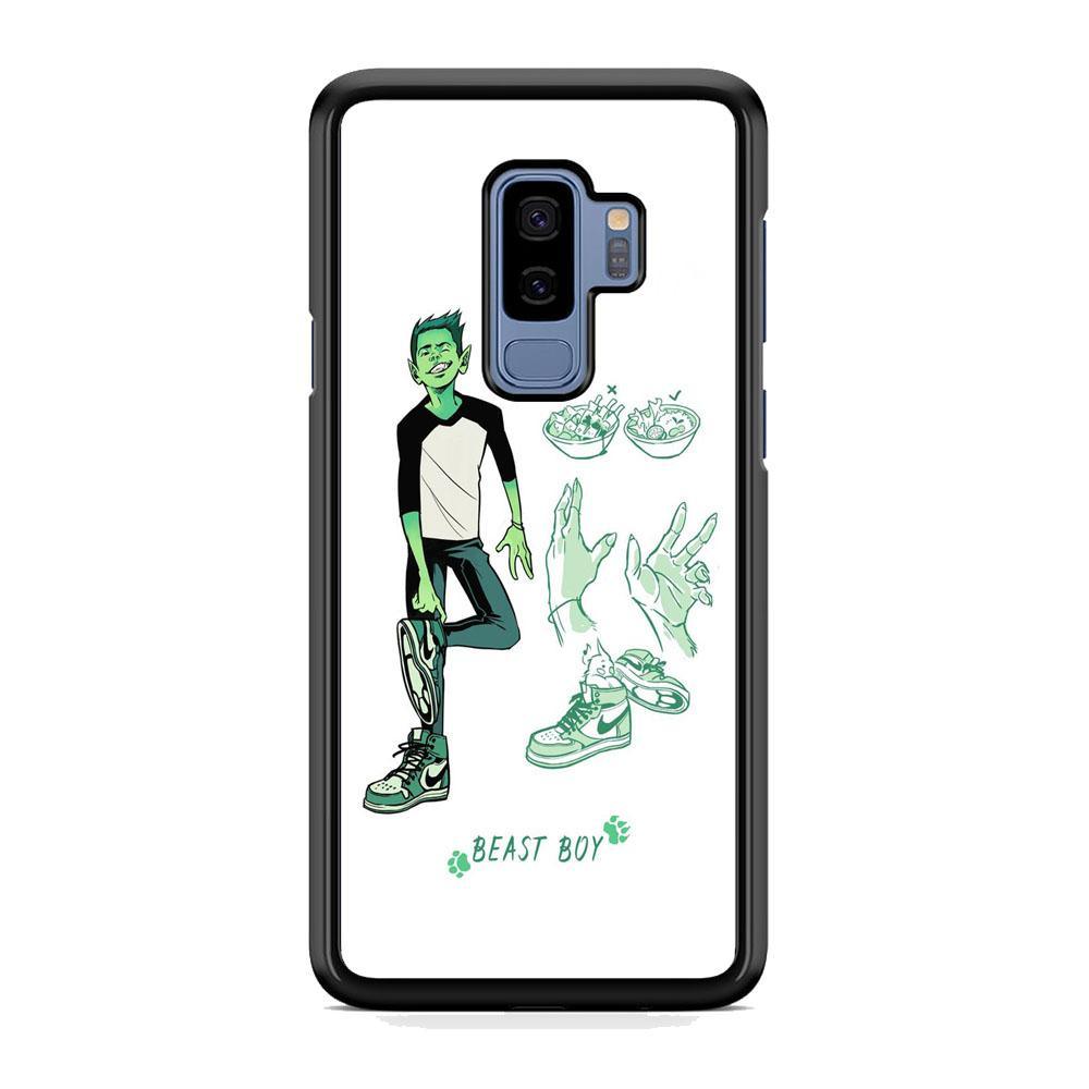 Teen Titans Beast Boy Equipment Samsung Galaxy S9 Plus Case-Rubber Black (2D Case)-Oxvistore
