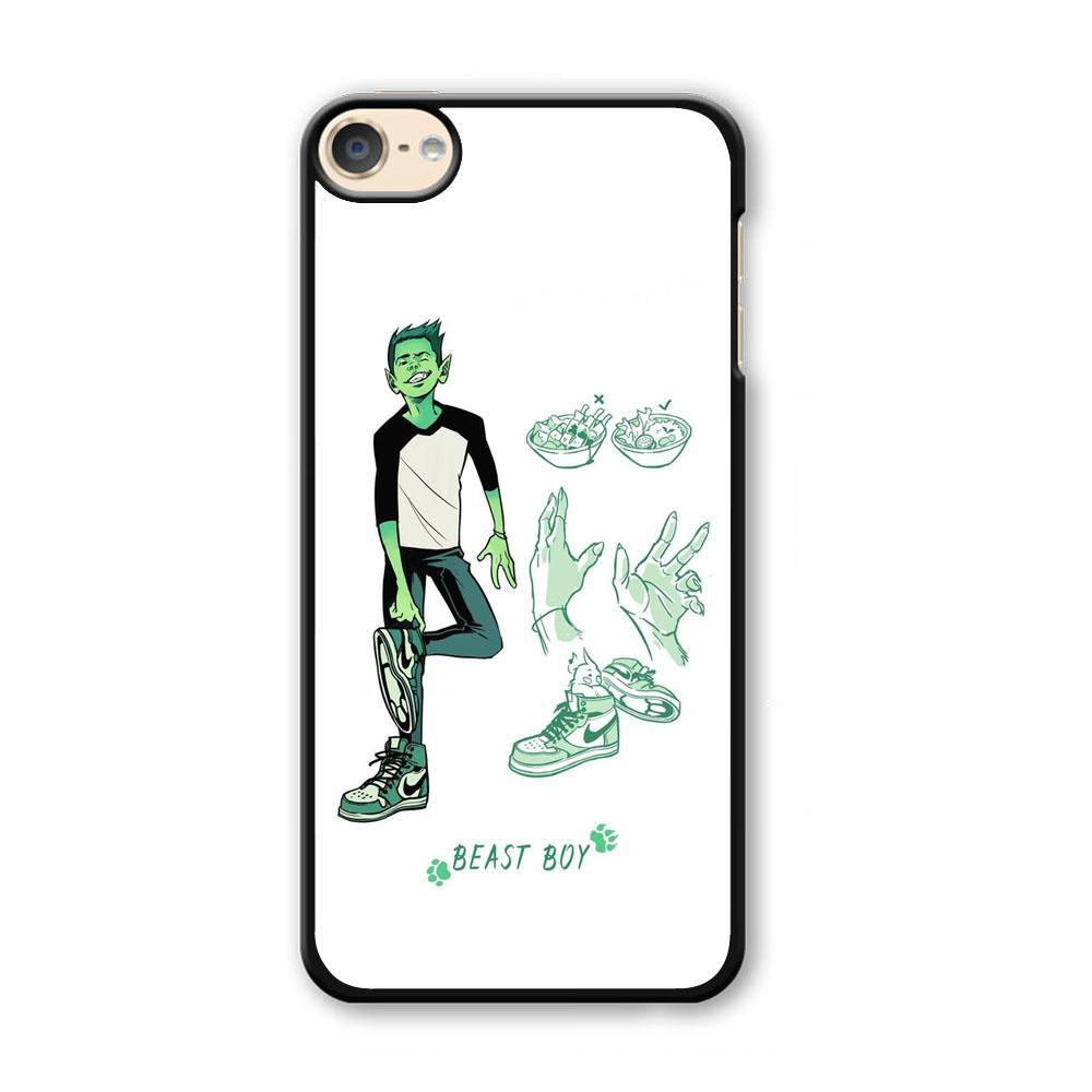 Teen Titans Beast Boy Equipment iPod Touch 6 Case-Plastic Black (2D Case)-Oxvistore