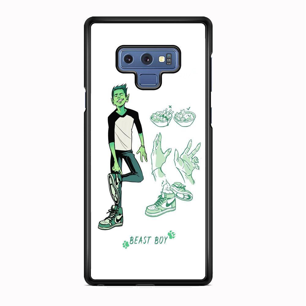 Teen Titans Beast Boy Equipment Samsung Galaxy Note 9 Case-Rubber Black (2D Case)-Oxvistore