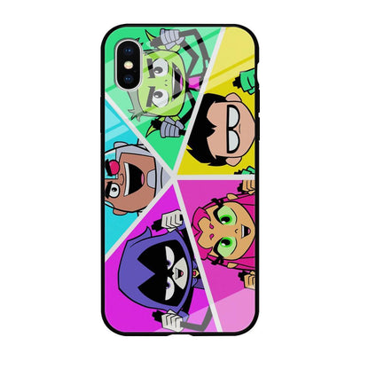 Teen Titans Heroes Family iPhone XS Case-Oxvistore