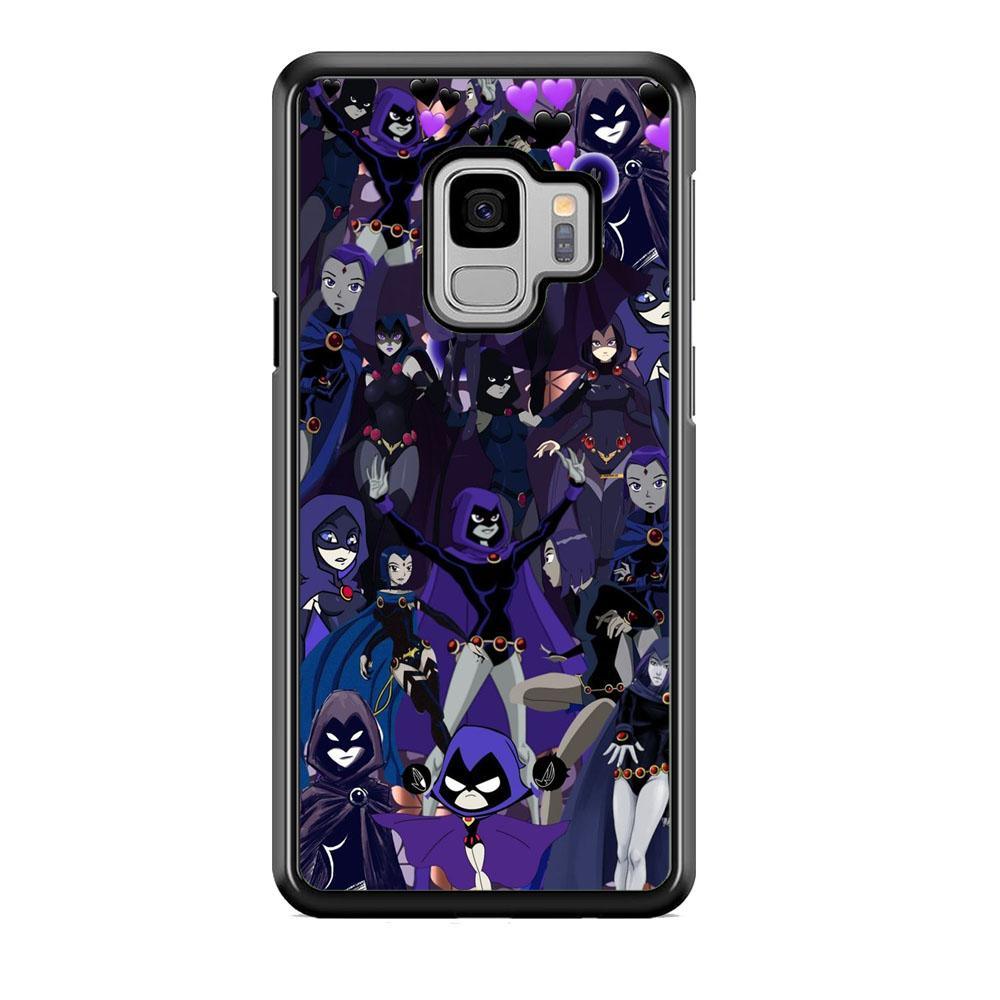 Teen Titans Raven Wallpapers Samsung Galaxy S9 Case-Rubber Black (2D Case)-Oxvistore