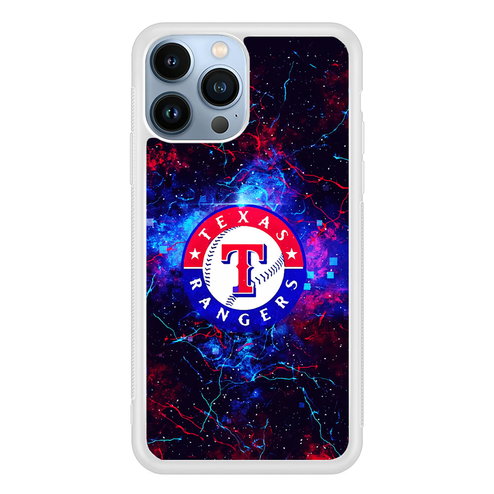 Texas Rangers Abstract 2D Rubber Phone Case