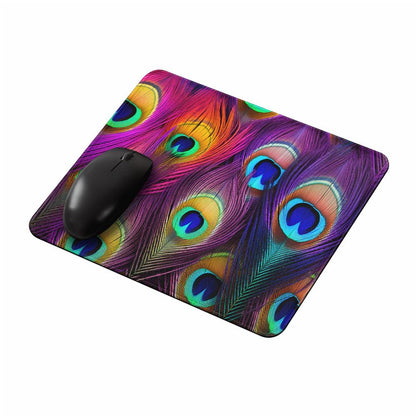 Texture of Peacock Tail Mouse Pads-Oxvistore