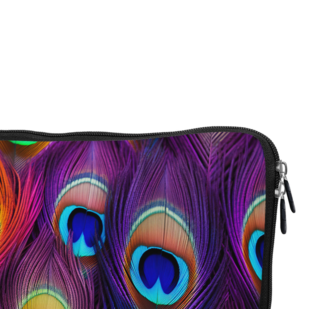 Texture of Peacock Tail Laptop Sleeve Protective Cover