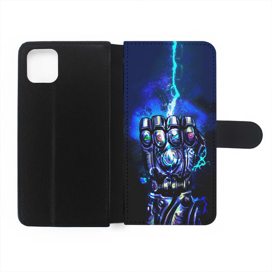 Thanos Gauntlet Stick Symbol Flip Wallet Phone Case