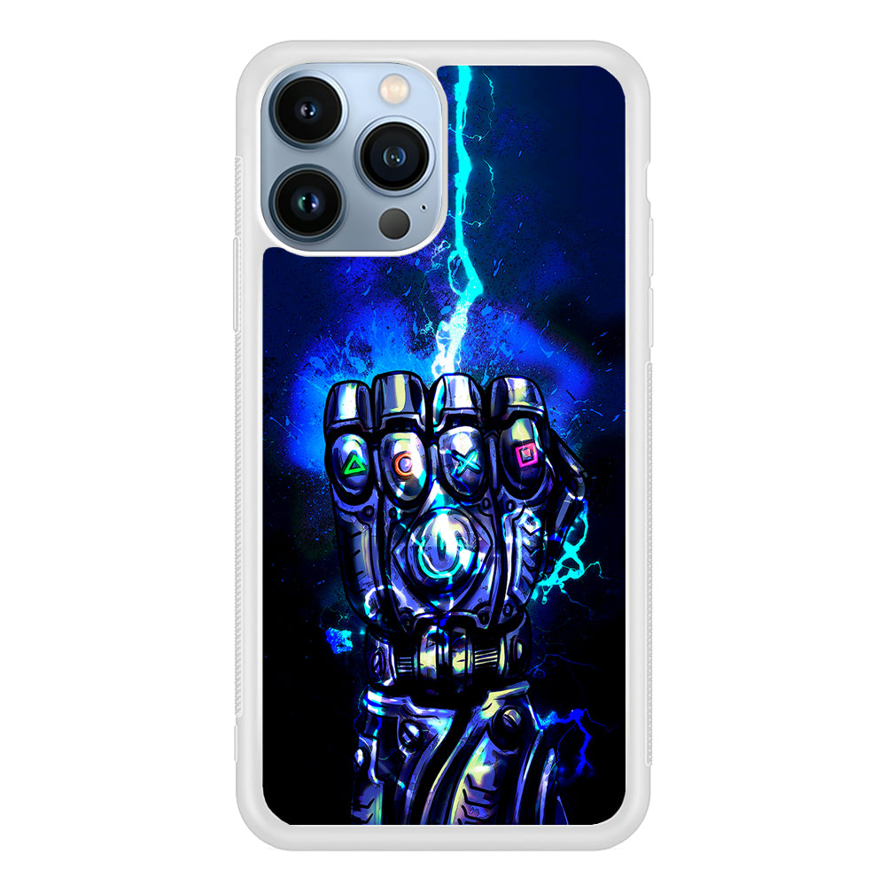 Thanos Gauntlet Stick Symbol 2D Rubber Phone Case