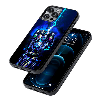 Thanos Gauntlet Stick Symbol 2D Rubber Phone Case