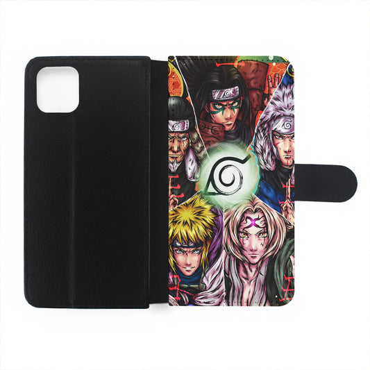 The 5 Hokage Art Flip Wallet Phone Case