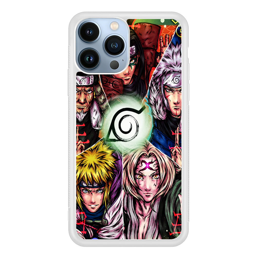 The 5 Hokage Art 2D Rubber Phone Case