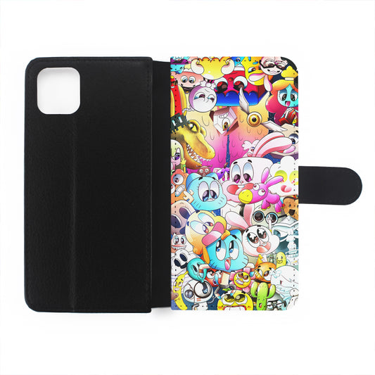 The Amazing World of Gumball Character Flip Wallet Phone Case