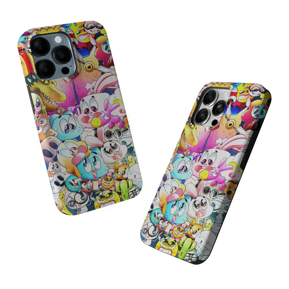 The Amazing World of Gumball Character 2 in 1 Tough Phone Case