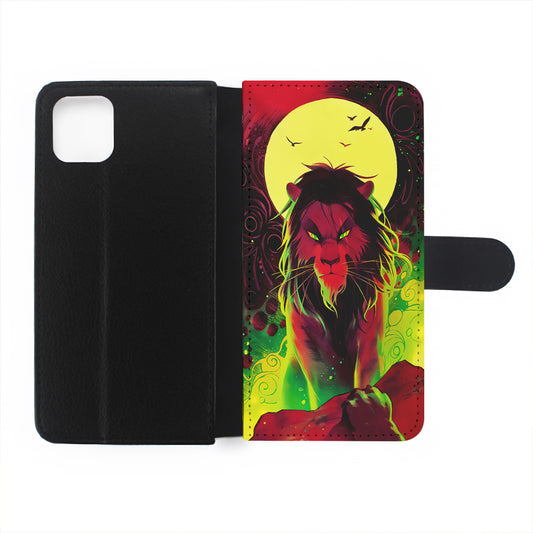 The Angry Lion King Flip Wallet Phone Case