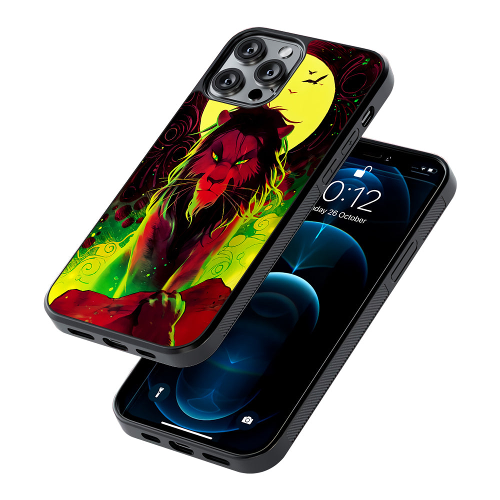 The Angry Lion King 2D Rubber Phone Case