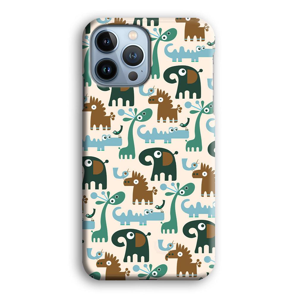 The Animal Expression Modern Shapes iPhone 14 Pro Max Case-Oxvistore