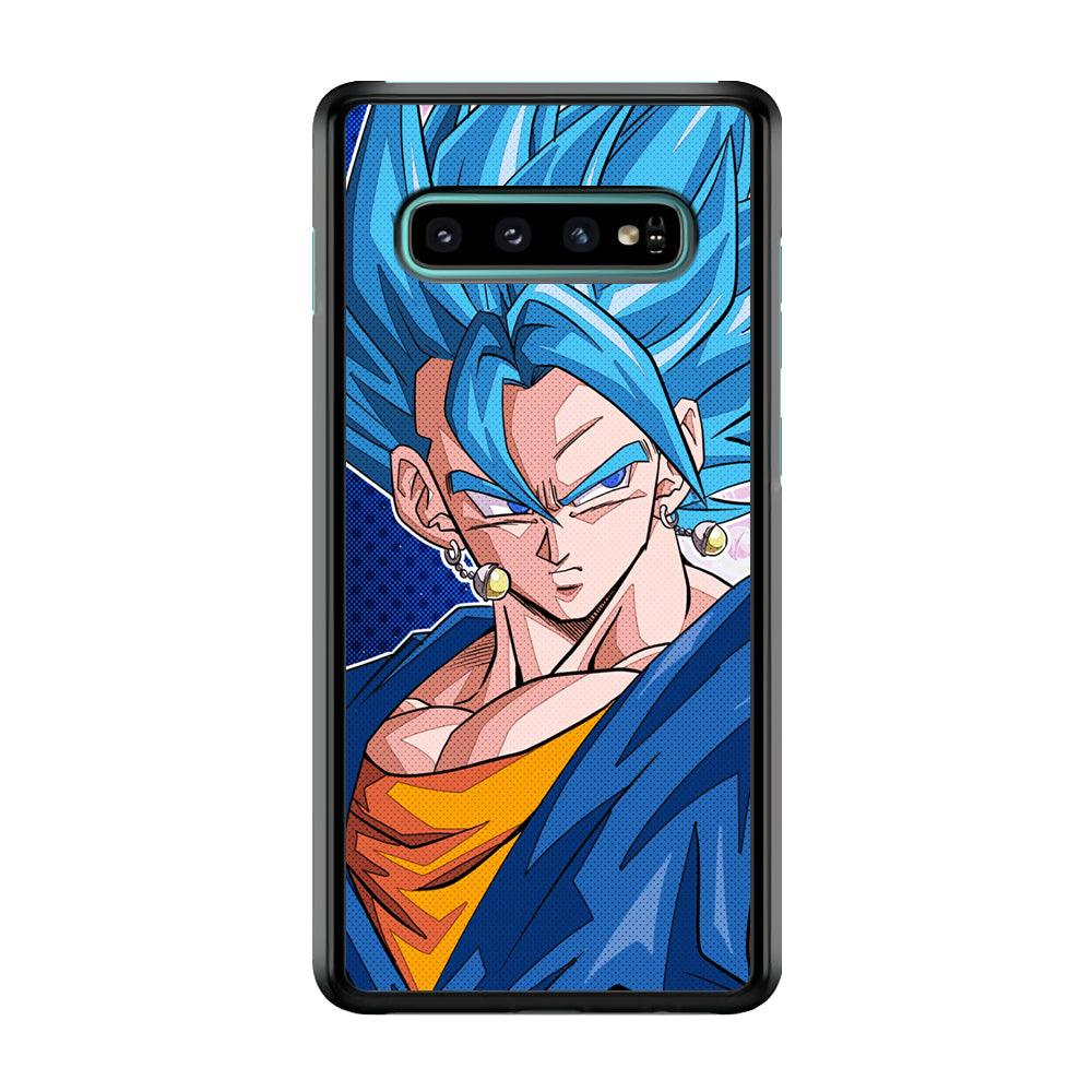 The Bluish Saiyan Stare Samsung Galaxy S10 Case-Oxvistore