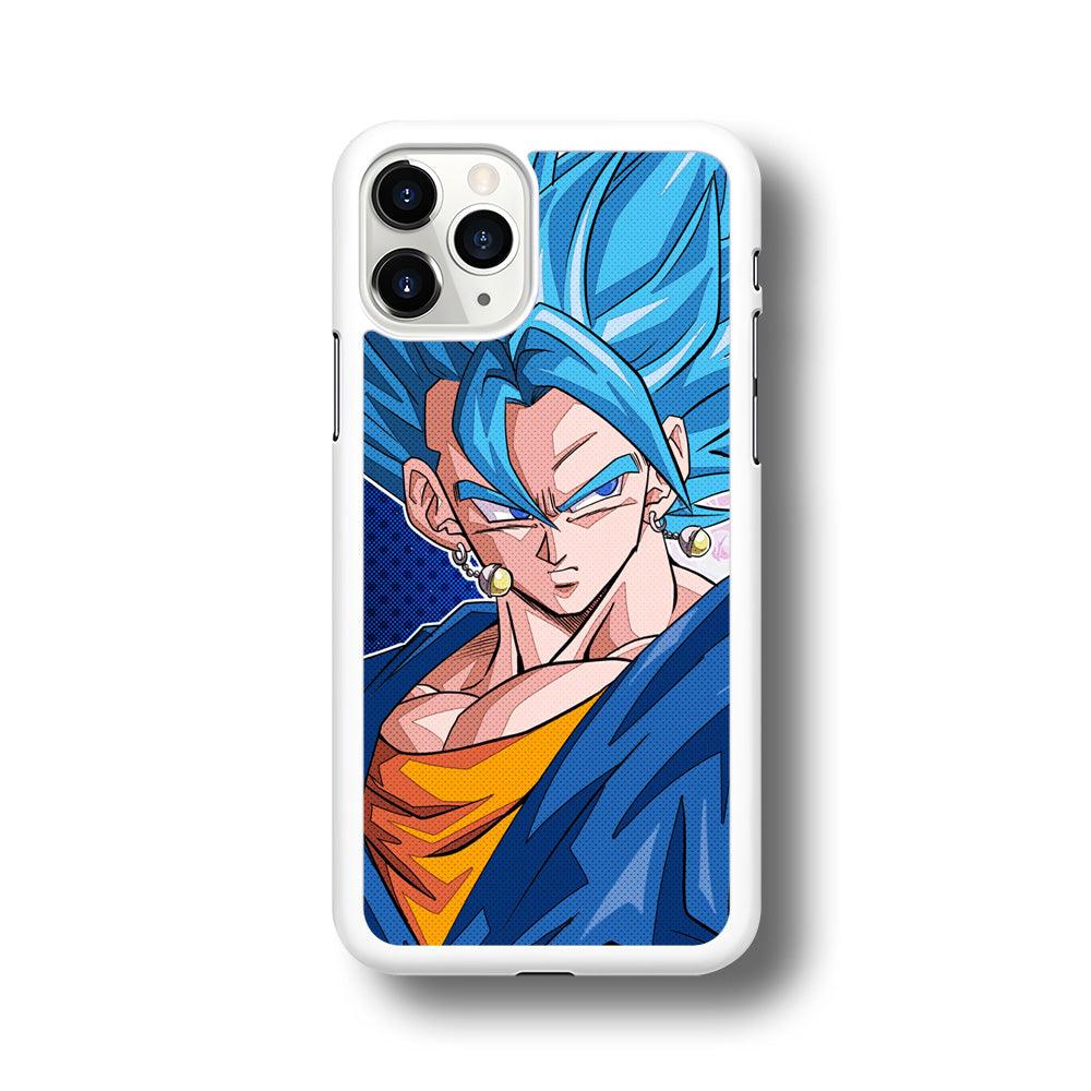 The Bluish Saiyan Stare iPhone 11 Pro Case-Oxvistore