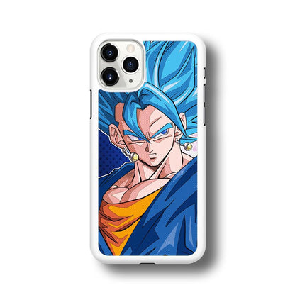 The Bluish Saiyan Stare iPhone 11 Pro Case-Oxvistore