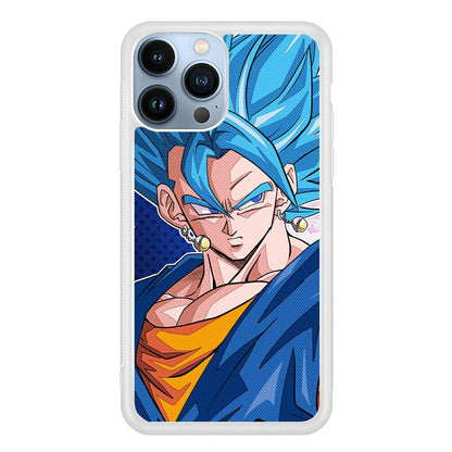 The Bluish Saiyan Stare iPhone 15 Pro Case-Oxvistore