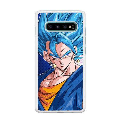 The Bluish Saiyan Stare Samsung Galaxy S10 Plus Case-Oxvistore