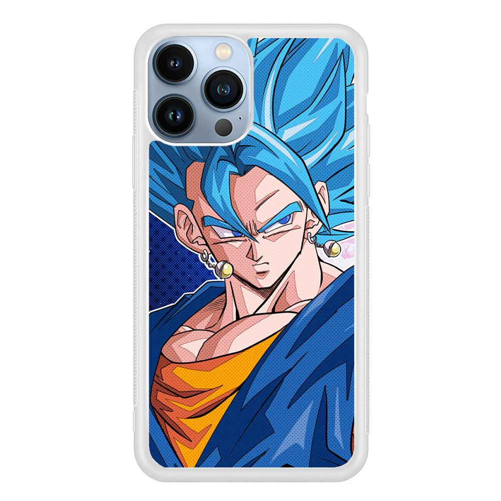 The Bluish Saiyan Stare iPhone 14 Pro Max Case-Oxvistore