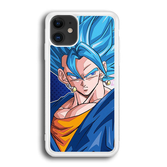 The Bluish Saiyan Stare iPhone 12 Case-Oxvistore