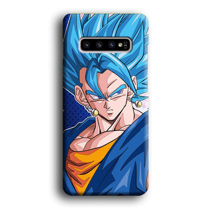 The Bluish Saiyan Stare Samsung Galaxy S10 Plus Case-Oxvistore