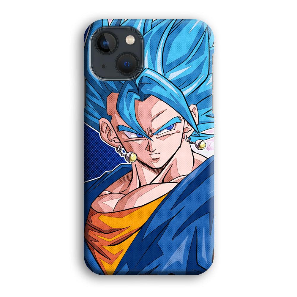 The Bluish Saiyan Stare iPhone 15 Plus Case-Oxvistore