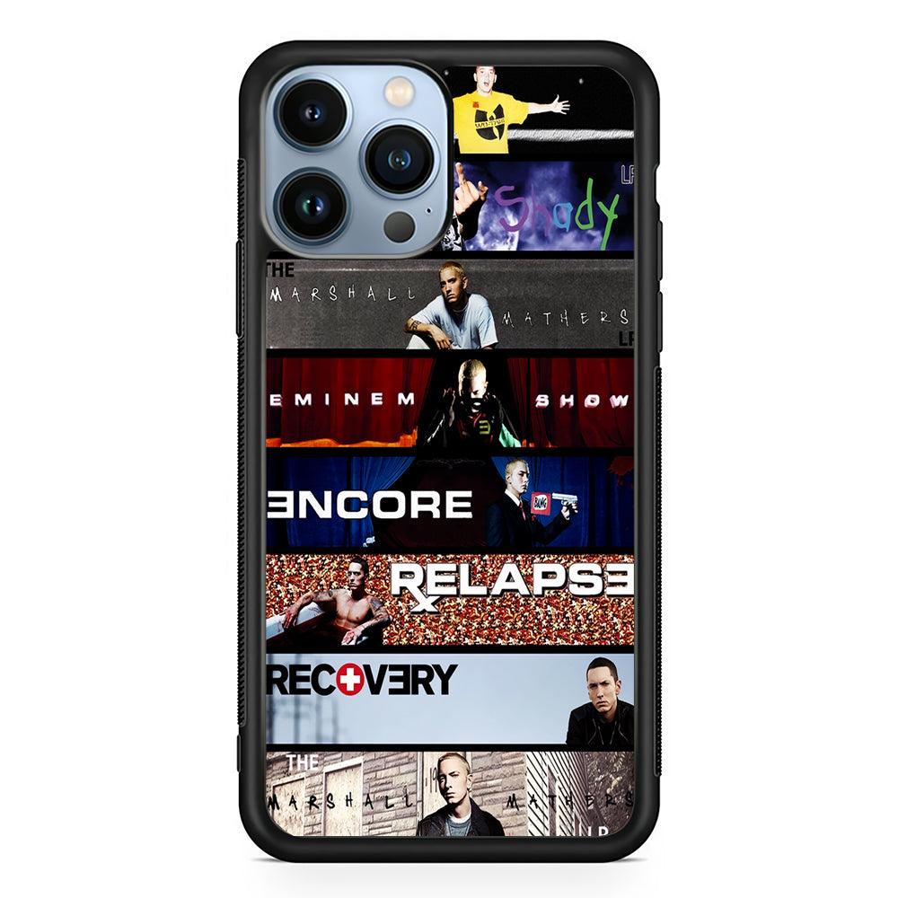 The Eminem Show Tracklist Poster 2D Rubber Phone Case-Black-Oxvistore