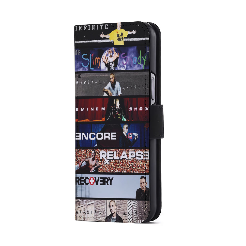 The Eminem Show Tracklist Poster Flip Wallet Phone Case