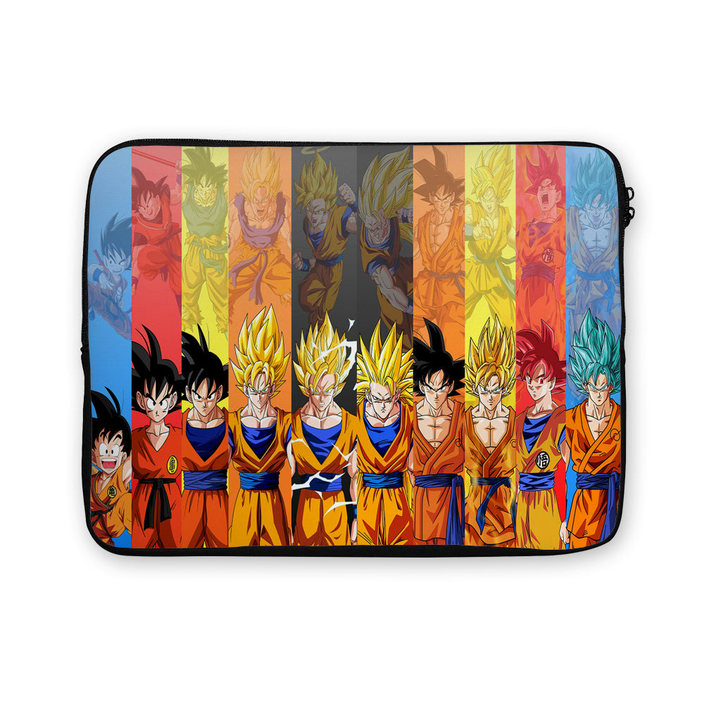 The Evolution of Goku Dragon Ball Laptop Sleeve Protective Cover