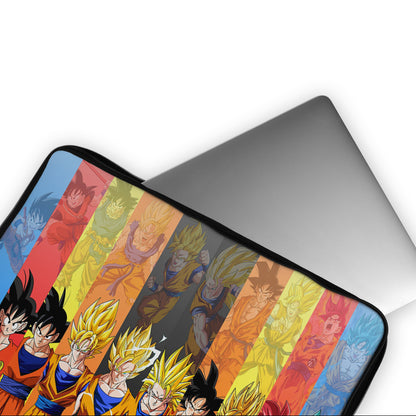 The Evolution of Goku Dragon Ball Laptop Sleeve Protective Cover