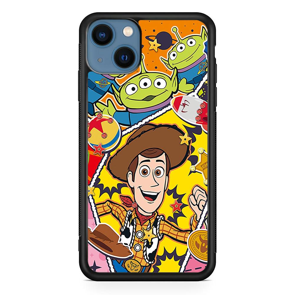 The Famous Cartoon Joy Smile iPhone 13 Case-Rubber White (2D Case)-Oxvistore