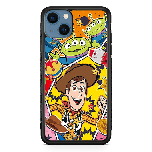 The Famous Cartoon Joy Smile iPhone 13 Case-Rubber White (2D Case)-Oxvistore