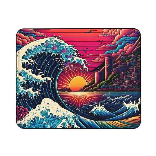 The Great Wave off Kanagawa Sunset Mouse Pads-18x21 CM-Oxvistore