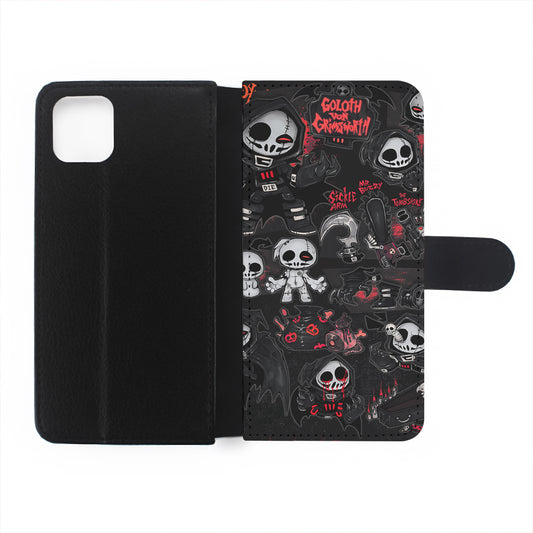 The Grim Reaper Flip Wallet Phone Case