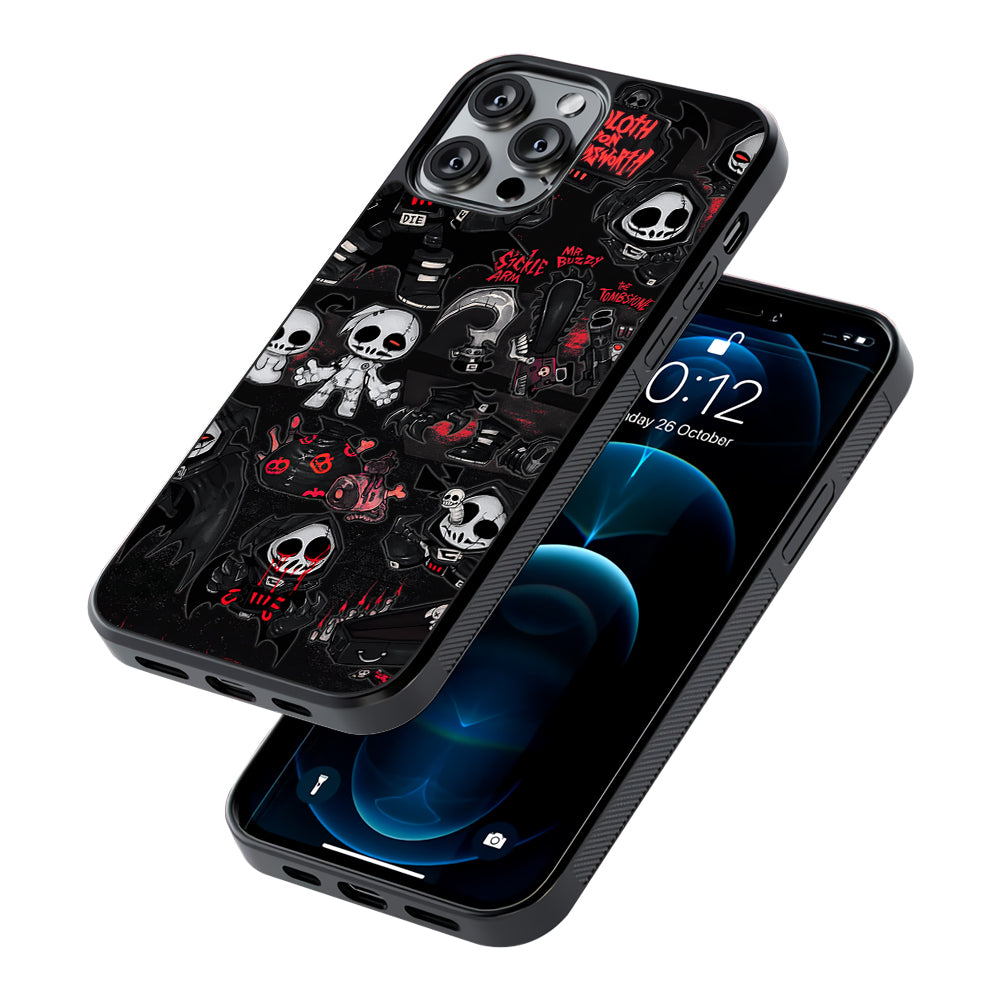 The Grim Reaper 2D Rubber Phone Case